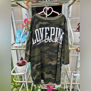 VICTORIA SECRET PINK CAMO SHIRT